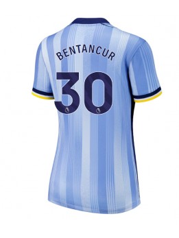 Billige Tottenham Hotspur Rodrigo Bentancur #30 Bortedrakt Dame 2024-25 Kortermet